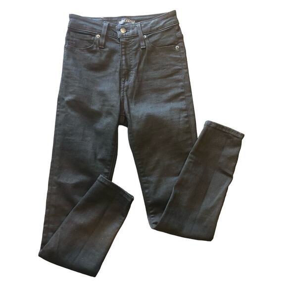 J. Crew Denim - J. Crew Mercantile Size 24 Curvy 10" Highest Rise Skinny Jean in Black Denim